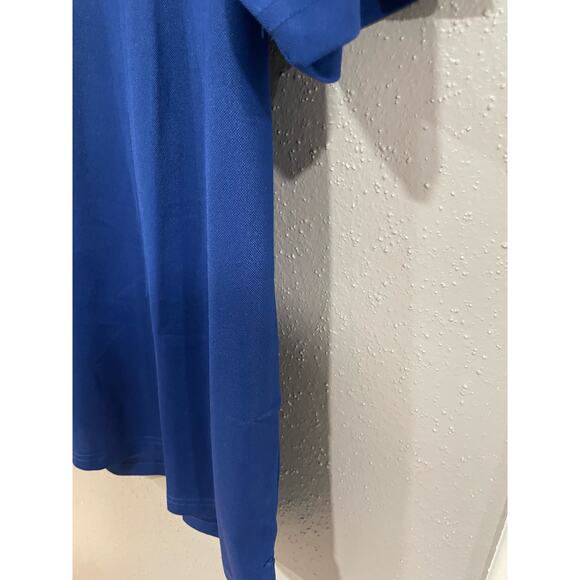 NWOT Stripes Gas Station Men XL Uniform Polo Blue Shirt Top Employee Logo Store - Picture 6 of 9